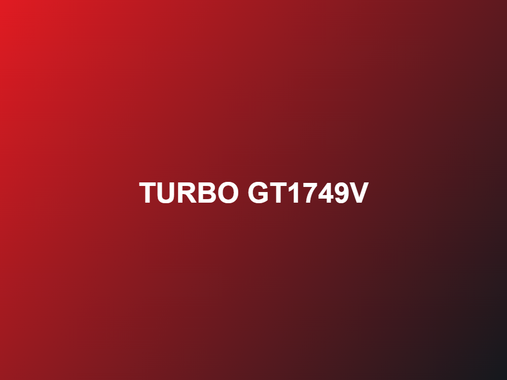 Turbocharger GT1749V for Toyota Hilux 2.5D